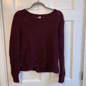 H&M maroon sweater size small used